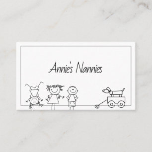 Tarjeta De Visita Nannias Nanny Babysit Child Care Company