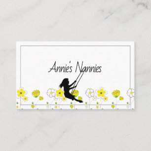 Tarjeta De Visita Nannies Nanny Babysee Child Care Company