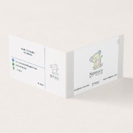 TARJETA DE VISITA NANNOOS CARTA DE NEGOCIO FOLDEADA