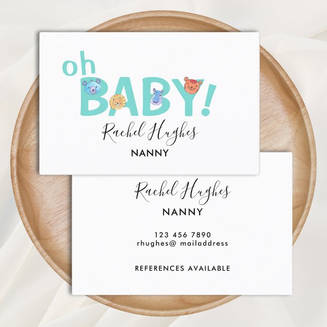 Tarjeta De Visita Nanny Business Card (Subido por el creador)