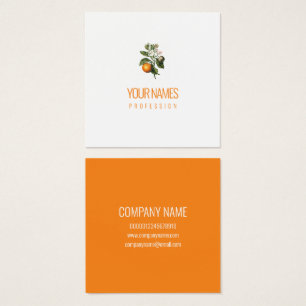 TARJETA DE VISITA: "NARANJA BLOSSOM" : TEXTO naran