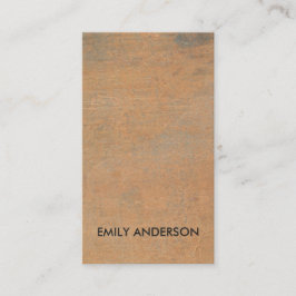 Tarjeta De Visita Naranja DE GRUNGE CORROSIVO EMPUJADO METALIZADO TE