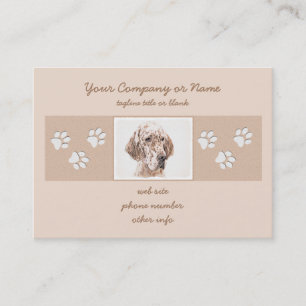 Tarjeta De Visita Naranja de Inglaterra Belton Pintura de Perro Arte