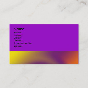 Tarjeta De Visita naranja de la púrpura del remolino