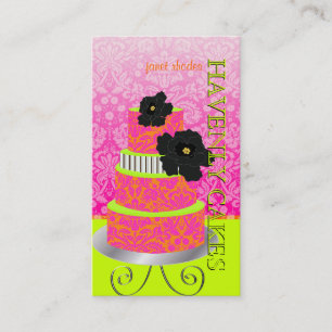 Tarjeta De Visita Naranja de PixDezines+Pastel de damasco rosado cal