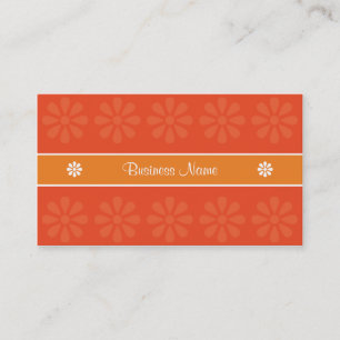 TARJETA DE VISITA NARANJA DEL DISEÑO 04 DE CRE8TIVE