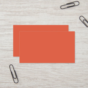 Tarjeta De Visita Naranja impactante