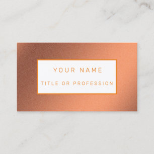 Tarjeta De Visita Naranja Luxury
