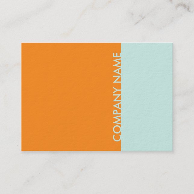 Tarjeta De Visita Naranja Mint Modern (Anverso)