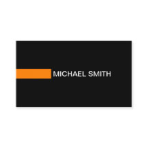 Naranja moderno elegante y sencillo negro