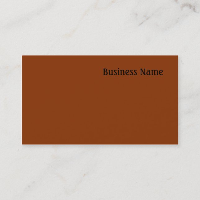 Tarjeta De Visita Naranja oscuro (Anverso)