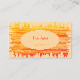 Tarjeta De Visita Naranja Peach de moda Textura Moda de impresión Ha