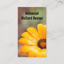 Tarjeta De Visita Naranja Primavera Flash Día de África Cierre