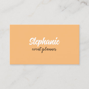 Tarjeta De Visita Naranja profesional moderno y colorido Apricoat Pe