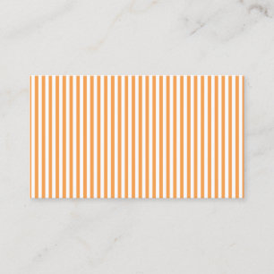 Tarjeta De Visita naranja rayado