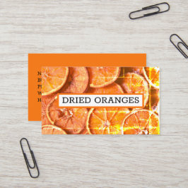 Tarjeta De Visita Naranja Secas Rind Peels Naranjas 