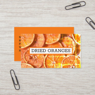 Tarjeta De Visita Naranja Secas Rind Peels Naranjas