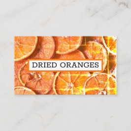Tarjeta De Visita Naranja Secas Rind Peels Naranjas 