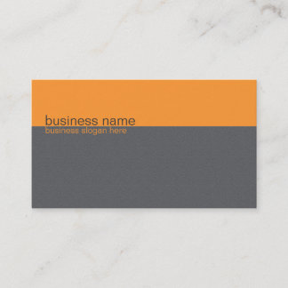 Tarjeta De Visita Naranja simple y elegante sencillo simple / banda 