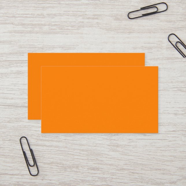 Tarjeta de visita naranja Standard (Anverso/Reverso In Situ)