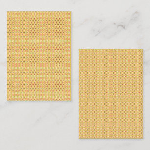 Tarjeta De Visita Naranja vibrante y fondo de círculo amarillo