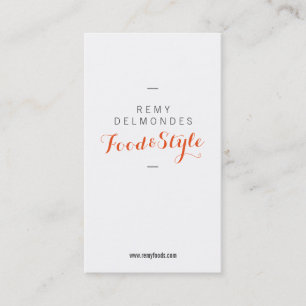 Tarjeta De Visita Naranja, weiß, grau, gestreift