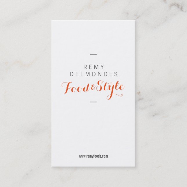 Tarjeta De Visita Naranja, weiß, grau, gestreift (Anverso)