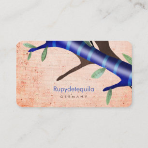 Tarjeta De Visita Naranja y azul