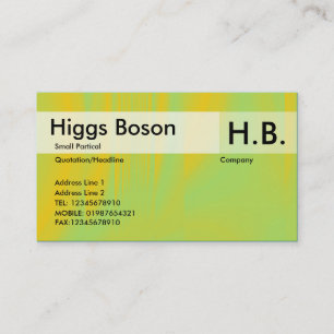 Tarjeta De Visita Naranja y verde