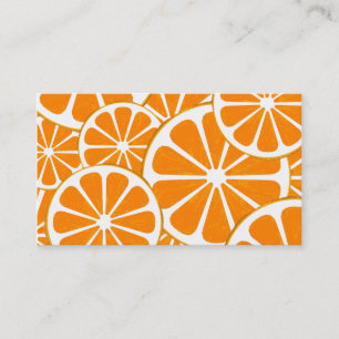 Tarjeta De Visita naranjas