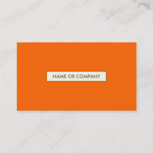 Tarjeta De Visita naranjas refinados