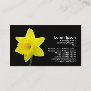 Tarjeta De Visita Narciso - negro