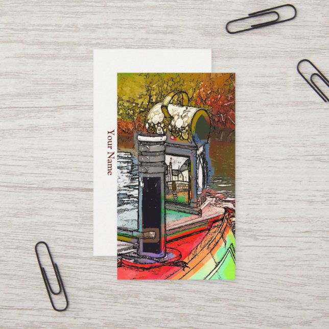 TARJETA DE VISITA NARROWBOATS (Anverso/Reverso In Situ)