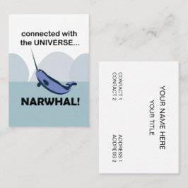 Tarjeta De Visita Narwhal Conectado Con El Narwhal Universo
