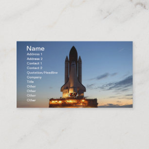 Tarjeta De Visita NASA del lanzamiento del descubrimiento del