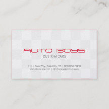 Tarjeta de visita - Nascar auto