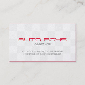 Tarjeta de visita - Nascar auto