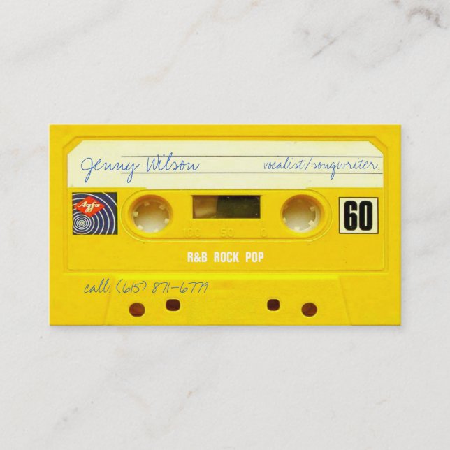 Tarjeta De Visita Nashville x (Anverso)