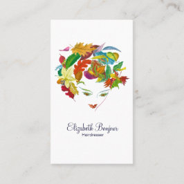 Tarjeta de visita natural del ~ de la belleza