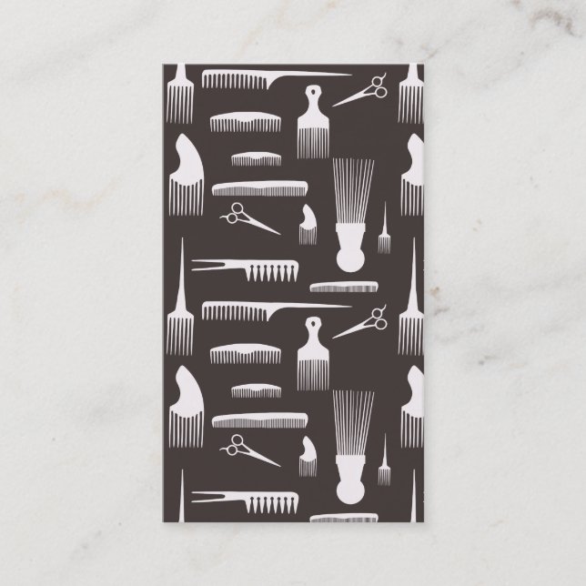 Tarjeta de visita natural del diseño del pelo de (Anverso)