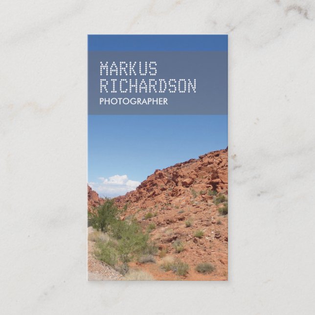 Tarjeta de visita NATURAL para fotógrafos (Anverso)