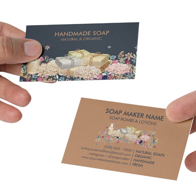 Tarjeta De Visita Natural Soaps (Natural Soaps Business Card)