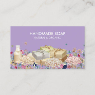 Tarjeta De Visita Natural Soaps lilac
