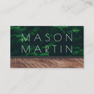 Tarjeta De Visita Naturaleza   Bosque II