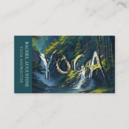 Tarjeta De Visita Naturaleza Bosque YOGA Profesora de Meditación de 