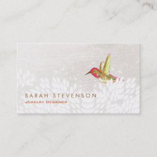 Tarjeta De Visita Naturaleza de Hummingbird