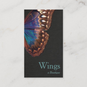 Tarjeta De Visita Naturaleza del ala de mariposa de Boho Vintage