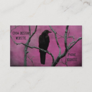 Tarjeta De Visita Naturaleza del cuervo