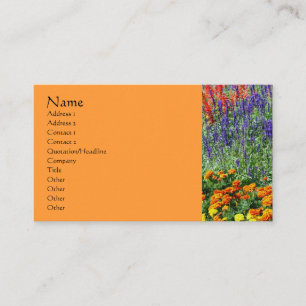 Tarjeta De Visita Naturaleza del jardín de flores