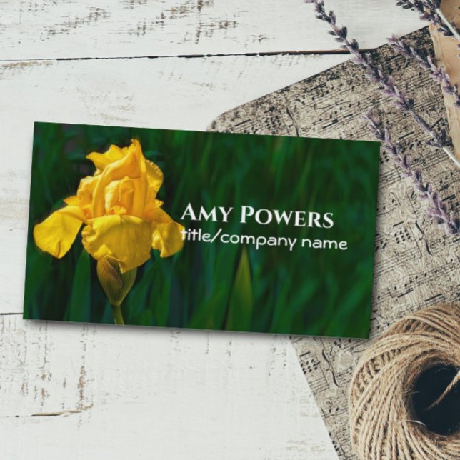 Tarjeta De Visita naturaleza elegante de la fotografía de flores de  (Subido por el creador)